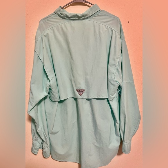 Columbia PFG Long Sleeve Vented Fishing Shirt – Aqua Mint XL - Picture 3 of 6